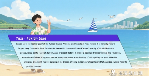4第四幅：玉溪湖畔 · 列车与抚仙湖之约+翻译