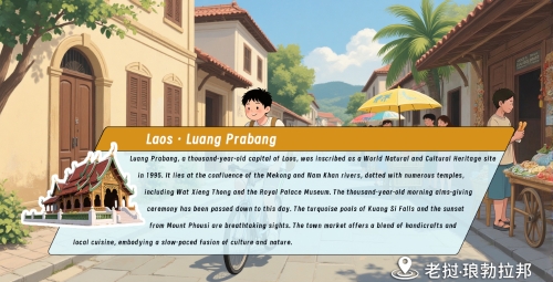 10第十幅：古城漫游 · 琅勃拉邦风情+翻译
